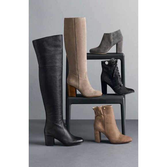 Via Spiga ‘Beckett’ Tall Boot Size 10M Antelope Suede - Picture 1 of 6